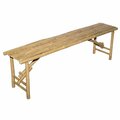 Bamboo54 Long Folding Bench 5209A